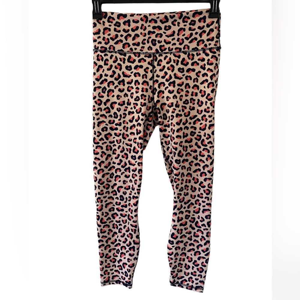 Fabletics Leopard Print Define PowerHold® High-Waisted 7/8 Legging Size M